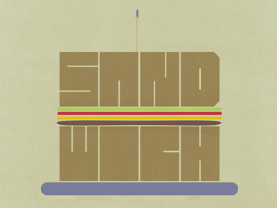 Sandwich Lettering