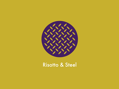 Logo for Risotto & Steel branding graphic graphic design icon italy logo milan risotto steel typography