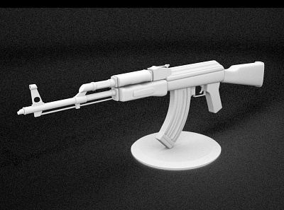 Ak 47 3d 3d model 3dmodel 3dmodeling ak47 design gun gun model maya model