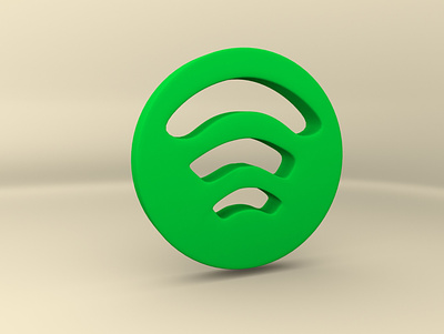 Spotify 3d 3d artist 3dlogo autodeskmaya design logo maya spotify spotifylogo