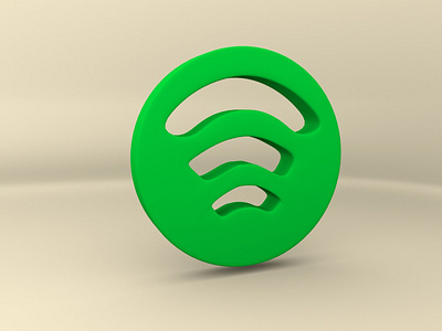 Spotify 3d 3d artist 3dlogo autodeskmaya design logo maya spotify spotifylogo