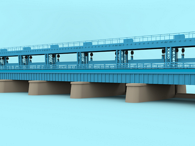 Kanpur Bridge 3d 3dbridge 3dkanpur 3dmodel 3dmodelling