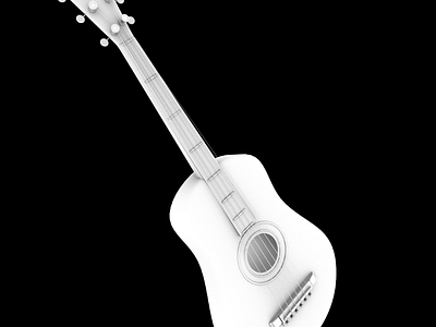 3DGuitar 3d 3dguitar 3dmodel guitar
