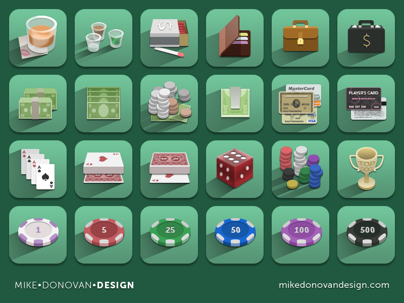 Mikedonovandesign icons collection casino