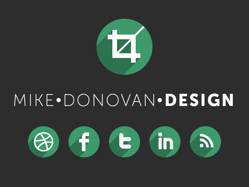 Mike Donovan Design Logo (and Website) logo ui vector psd photoshop website branding mike donovan design