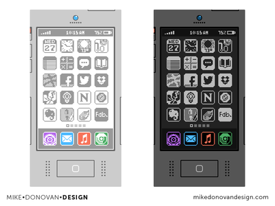 Flat Throwback iPhone Concepts (Highlight)