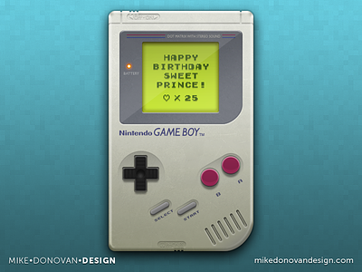Freebie: Game Boy is 25! concept download freebie game boy handheld nintendo photoshop psd vector