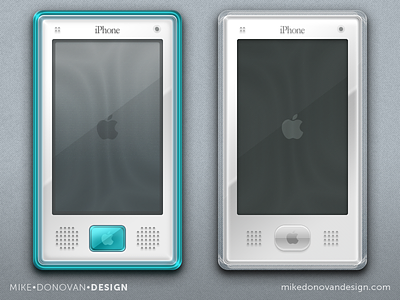 Throwback iPhone G3 & G4 Concepts apple buttons g3 g4 imac ios iphone photoshop throwback ui vector