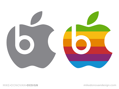 Apples & Beats: Old Meets New apple beats logo mashup photoshop throwback vector