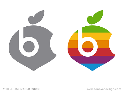 Apple Beets Parody Logo Mashup