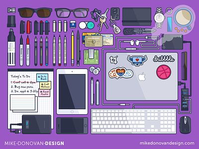 My Toolkit Illustrated gadgets illustration photoshop tools vector