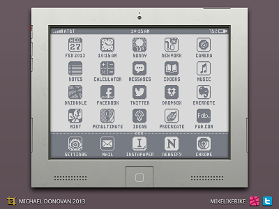 iPad Throwback Design UI