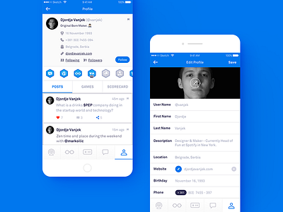 invstr — User Profile app ios profile ui user ux