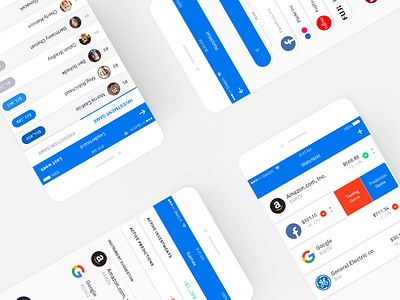 invstr — Watchlist app cards games ios loss prediction price profit stock ui ux watchlist