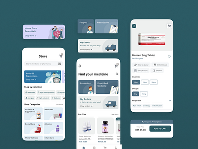Medicine Delivery App Concept Design branding delivery design homepage medicine medicine delivery mobile app ui