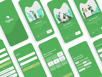 Hijau - Environmental Volunteering App Onboarding