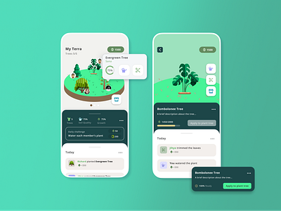 Virtual tree app