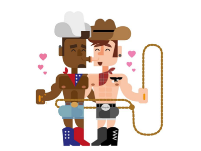 Gay Marriage Usa, Love wins app appt color cowboys flat gay icon illustration line love wins vectors