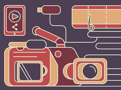 Cameraman project app camera icon illustration illustrator ilustracion materialdesign minimal