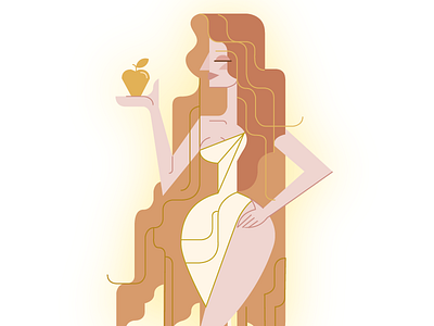 Aphrodite app appt beauty color fashion flat god icon illustration line poster vectors
