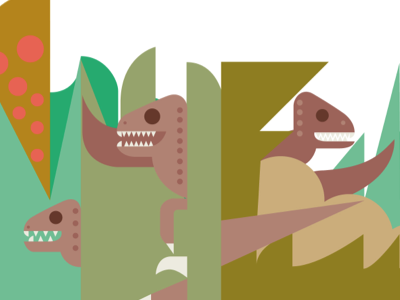 Dinosaurs Velociraptors app color dino dinosaurs flat icon illustration ilustración line vectors wildlife