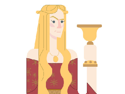 Cersei 2.0 cersei game of thrones got icon illustration illustration juego de tronos poster