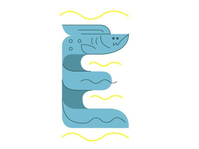 @36daysoftype E is for electric eel