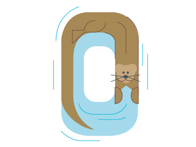 O is for otter