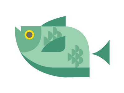 Green Fish background cat character design color cute flat design icon illustration minimal vector