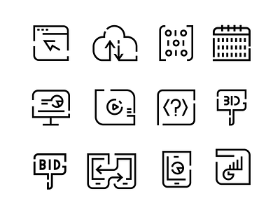 Icons for Placebo 2 design icon line minimal ui vector vectors