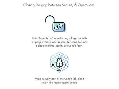 Security & Operations blue colour design duocolor gradient hue icon infographic section security