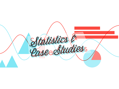 Statistic & Case Studies Hero Image (For an Infographic Section) 1950s blue cursive design ecommerce hero orange retro statistics