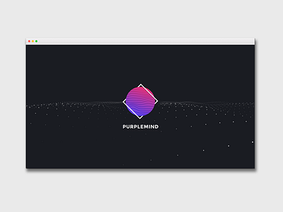 PURPLEMIND - Branding 3d creative gradient logo purplemind waves