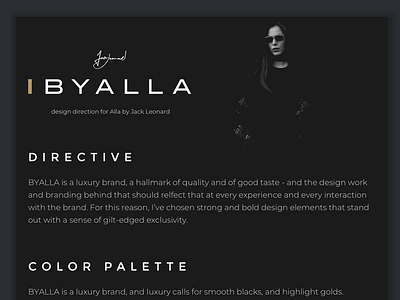 BYALLA - Design Brief