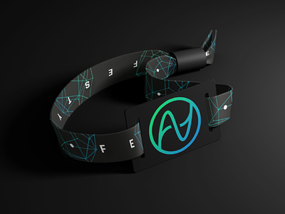 Festy - festival wristband design concert conference cryptocurrency festival wristband