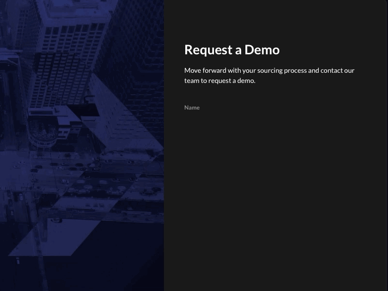 Request a Demo - Website Section