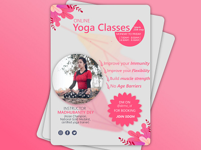 Yoga Class Flyer Design