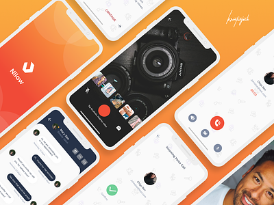 VOICE & VIDEO CALL FOR NILLOW app design designs mobile app mobile app design mobile ui ui uiux ux uxdesign