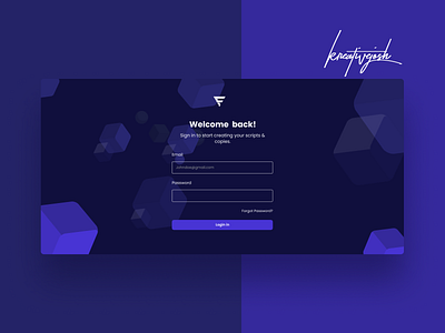 Funnel writer login page