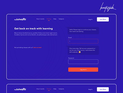 MyTutorPod | Personalized expert learning design designs landing page ui uiux ux uxdesign web