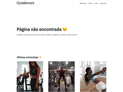 404 - Gymlovers 404 404 page blog interviews