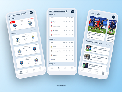 UI Daily 'Football Live App'
