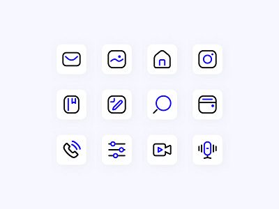 Mobile App Icon Set