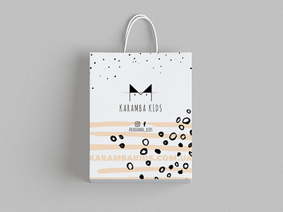 Packaging design for Karamba Kids. Ukrainian baby clothes brand branding business card design gift box greeting card design handlettering lettering packaging packaging design