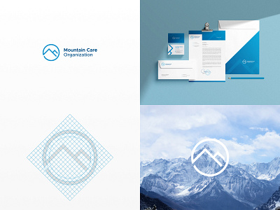 Branding Concept : Mountain Care Organization branding branding concept branding design logo logo design logo design concept minimalist simple stationery stationery design visual identity visual identity design