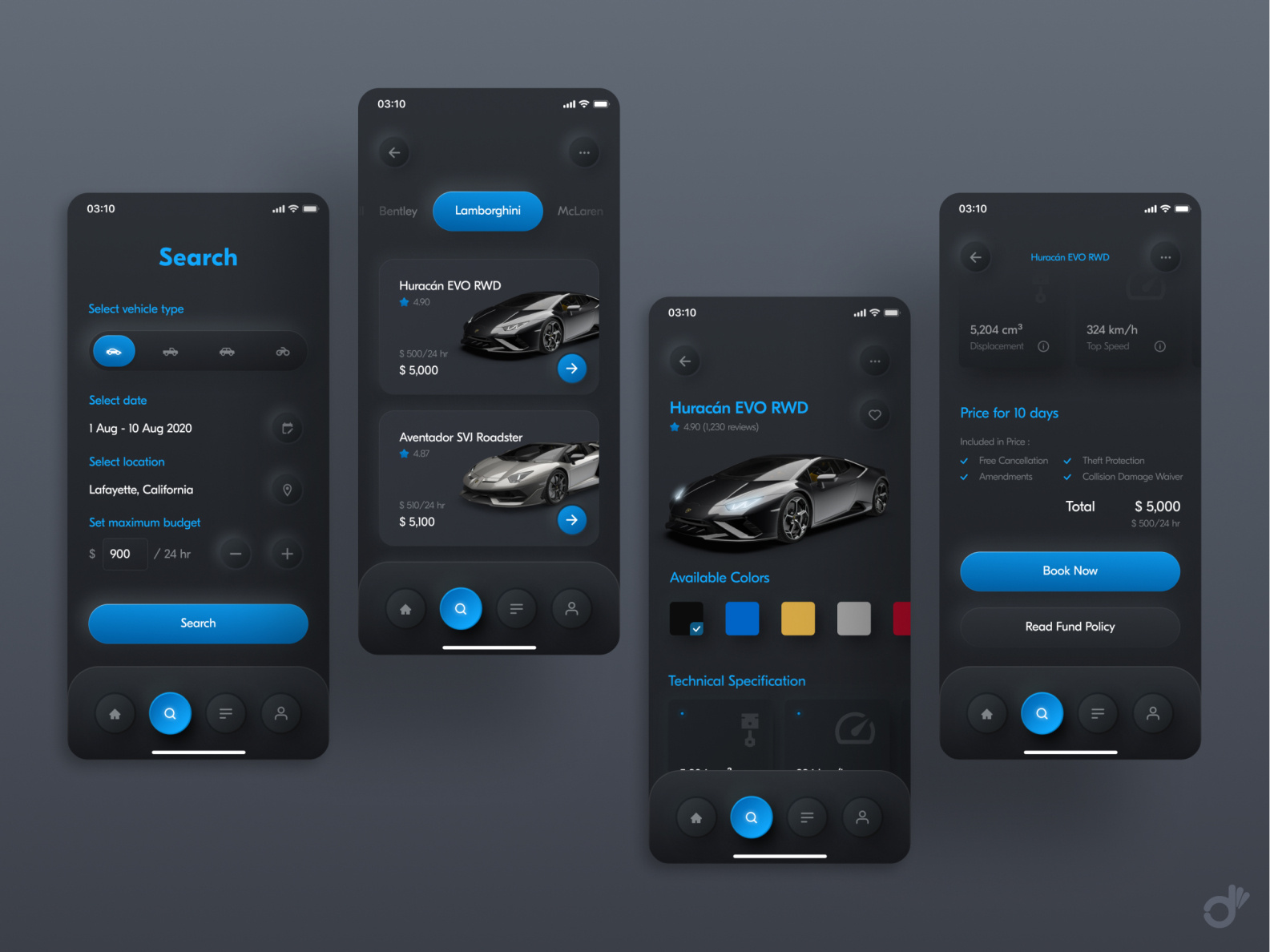 Vehicle Rental App By Masrul Wijaya On Dribbble