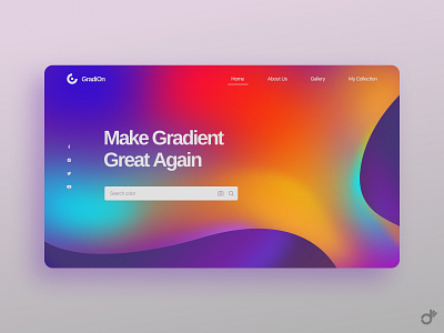 Make Gradient Great Again color palette color palettes color picker colorful gradient gradient design landing page search engine ui design user interface ux ux design