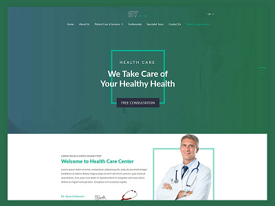 Web Design for Health Care Center design designs doctor doctors app health care health care project health care web design healthcare landing page design web design website design website design company website designing website development