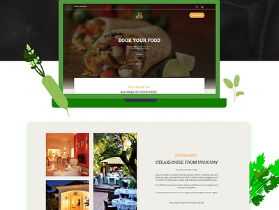 FoodBook Home Page UI Design design landing page design mobile app development company restaurant design restaurant website ui web app web design web designer web development website builder website design website design company website development