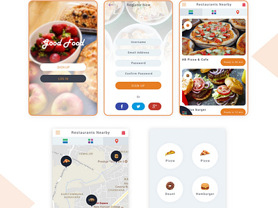 Food Delivery Mobile App UI